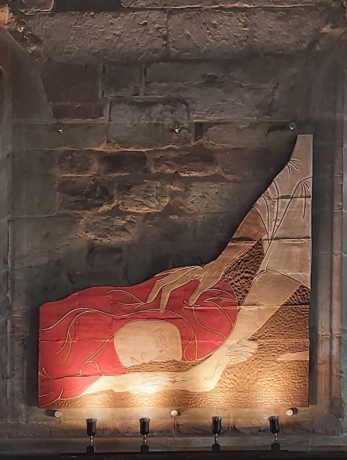 St. Mary Magdalene Sculpture - Chapel above Altar.