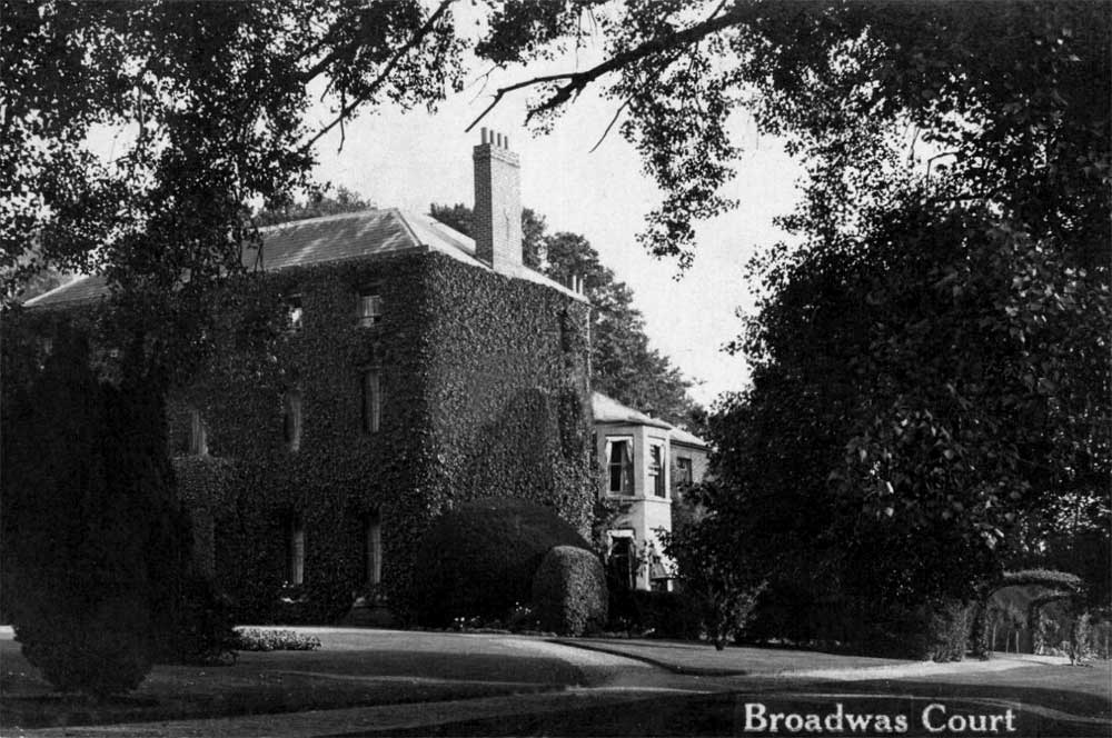 Broadwas Court and gardens.