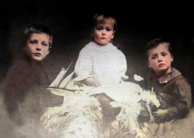 George, Helen and Arthur Bushell.