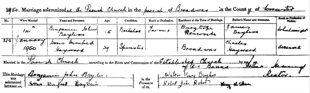 Marriage Certificate