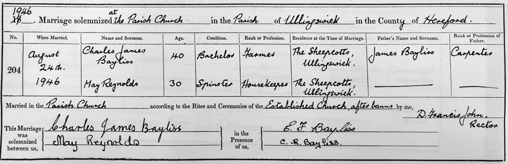 Marriage Certificate