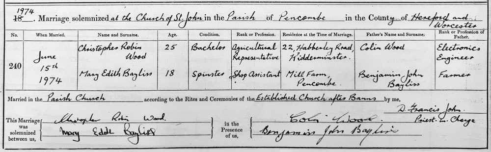 Marriage Certificate