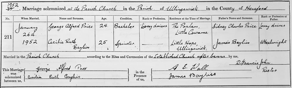 Marriage Certificate