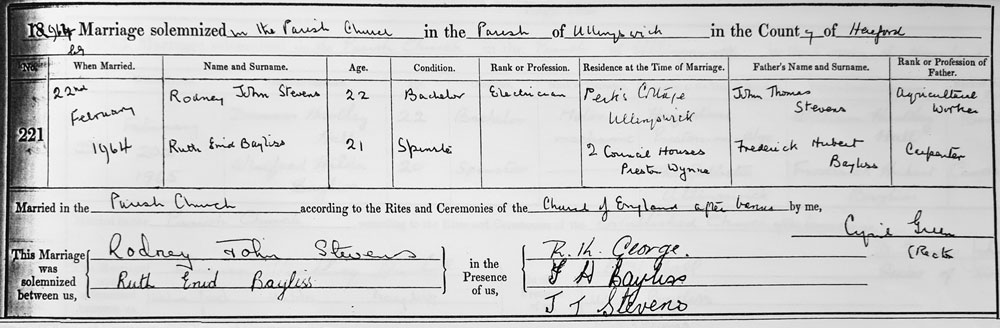 Marriage Certificate