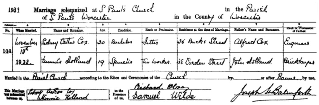 Marriage Certificate