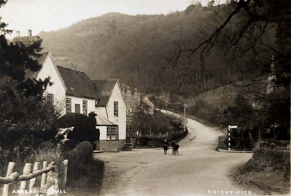 The Talbot Hotel, Knightwick and Ankerdine Hill.