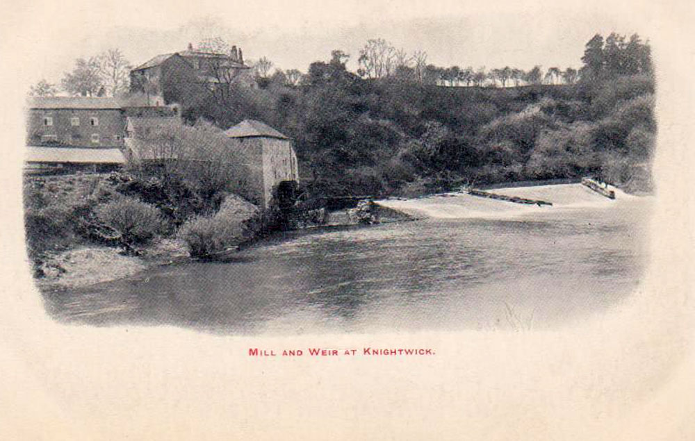 The Mill, and Weir, Knightwick.