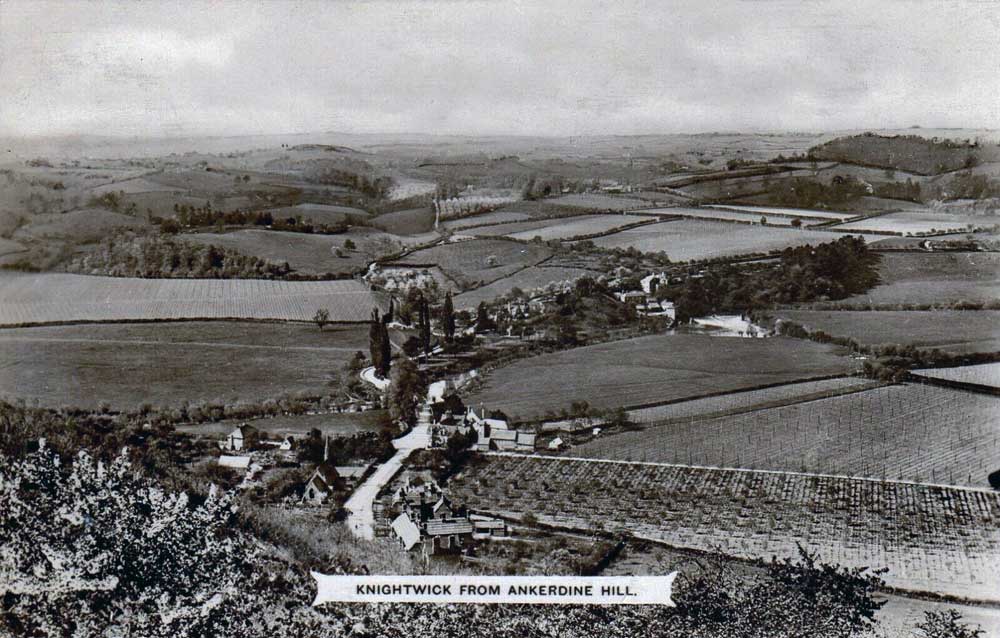 Knightwick from Ankerdine Hill.