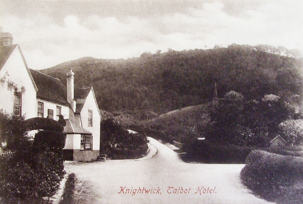 Talbot Hotel, Knightwick, 1910.