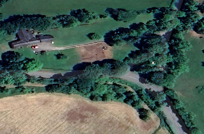 Osebury Rock, on the Teme, at Knightwick.