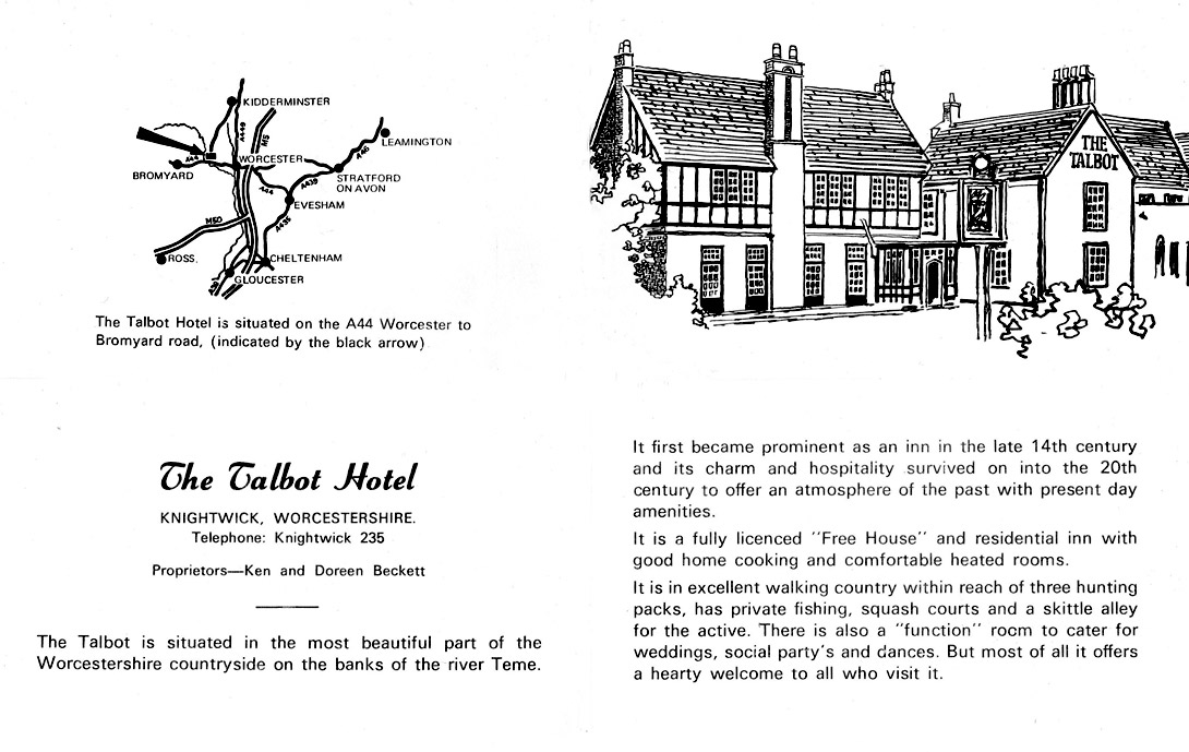 Talbot business card.