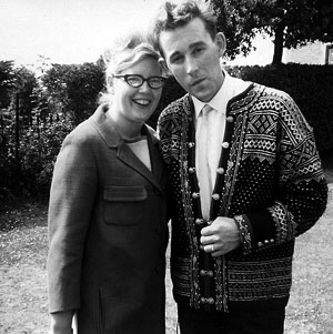 The newly weds Gunvald and Josephine Stenersen on an outing with Gunvald's family.